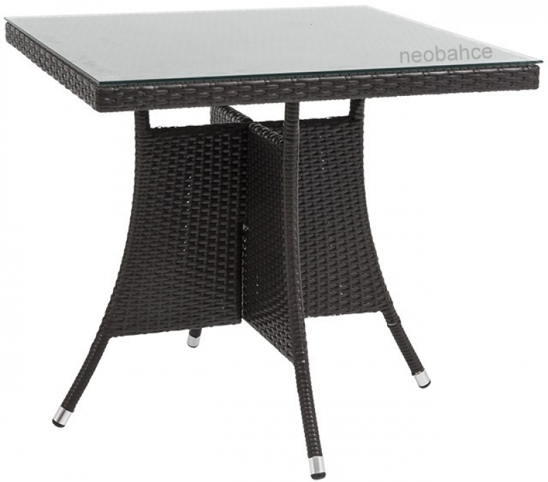 NEO-DR100 Square Rattan Table