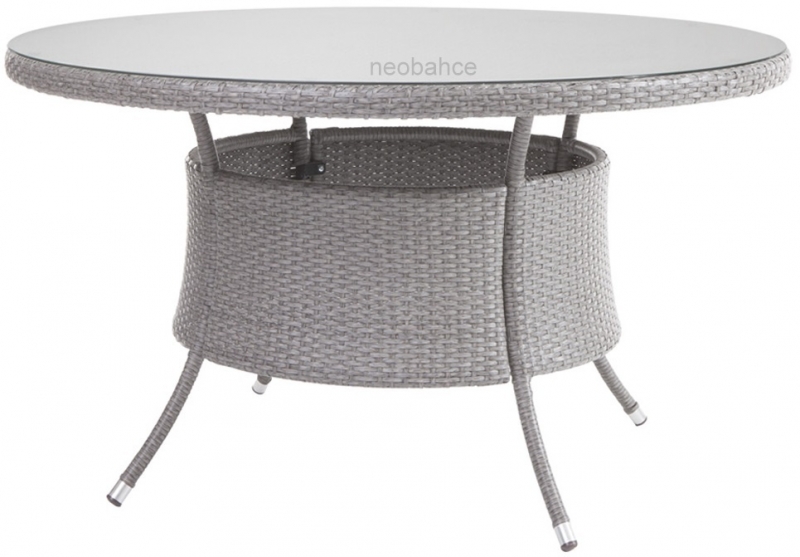 NEO-DR103 Round Rattan Table Gray