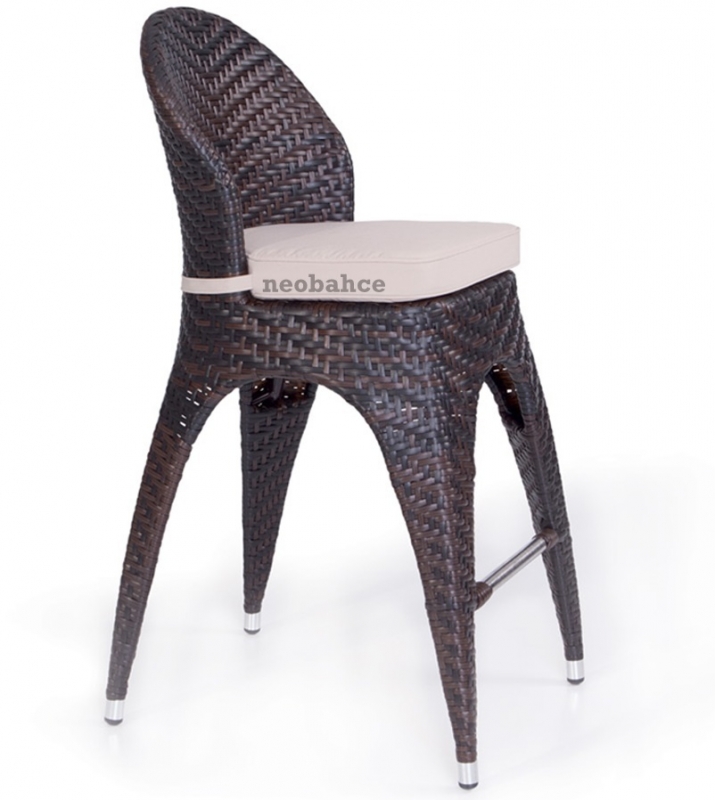 Halley Rattan Bar Chair Bistro Chair