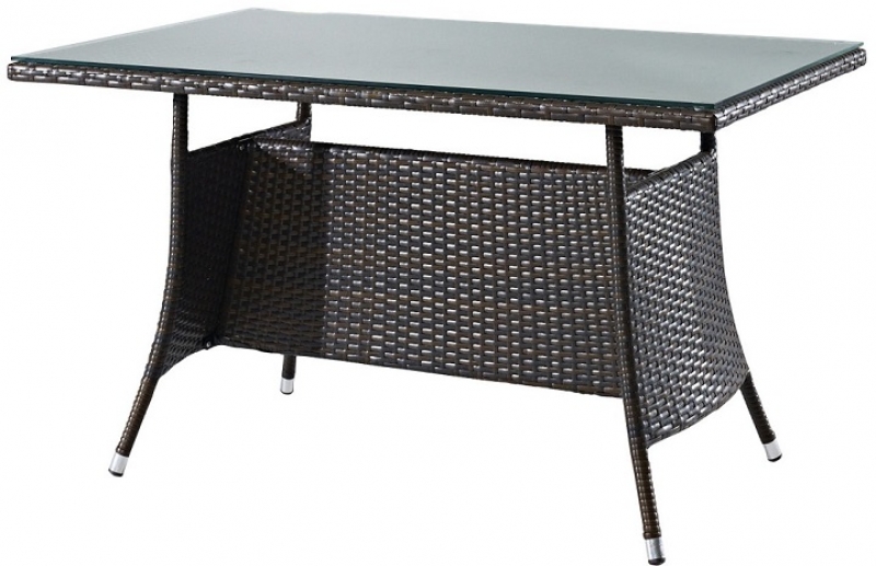 NEO-DR101 Rectangle Rattan Table Brown