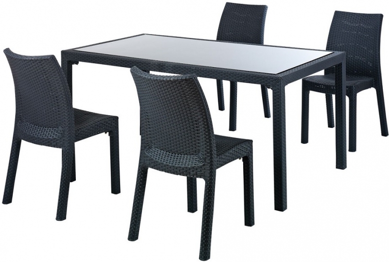 NEO-DR115 Rectangle Rattan-looking Table