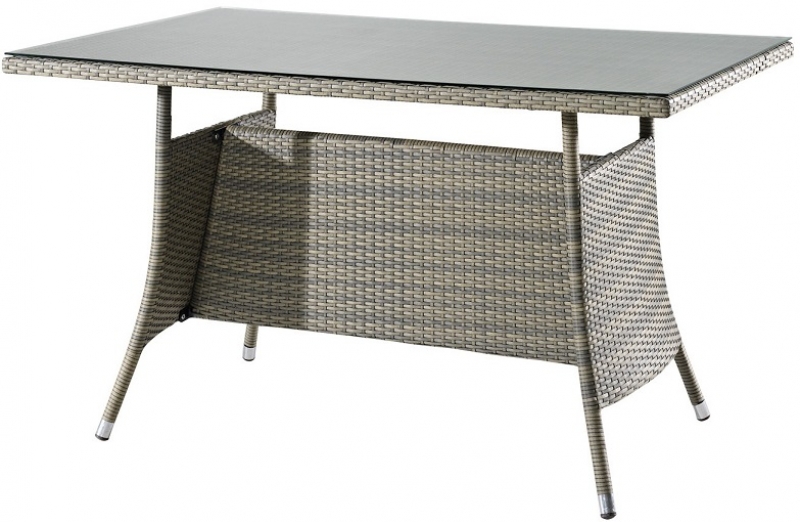 NEO-DR101 Rectangle Rattan Table Gray